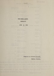 The Peter Janzen genealogy