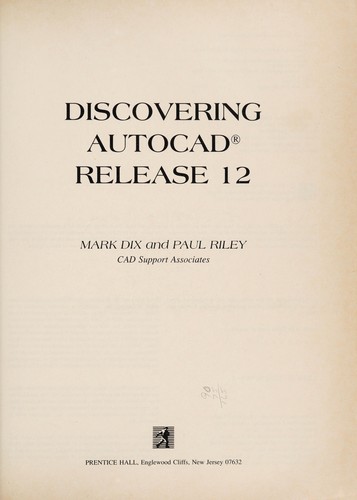 Discovering AutoCAD, release 12