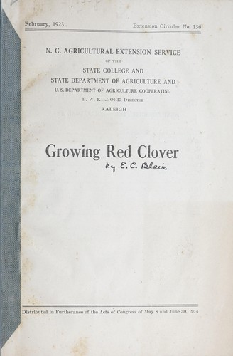 Growing red clover