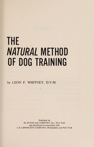 Natural method of dog training