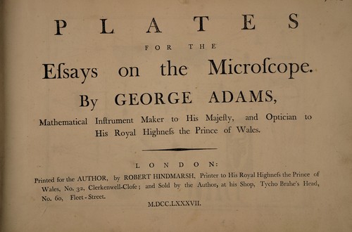 Plates for the Essays on the microscope