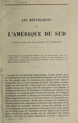 Les républiques de l'Amérique du sud
