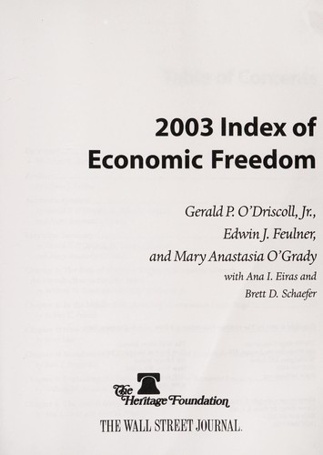 2003 Index of Economic Freedom