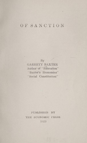 Of sanction