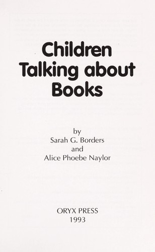 Children talking about books