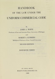 Handbook of the law under the uniform commercial code