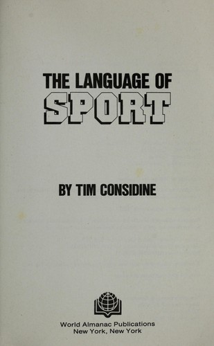 The language of sport