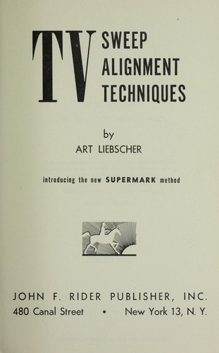 TV sweep alignment techniques