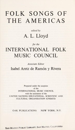 Folk songs of the Americas