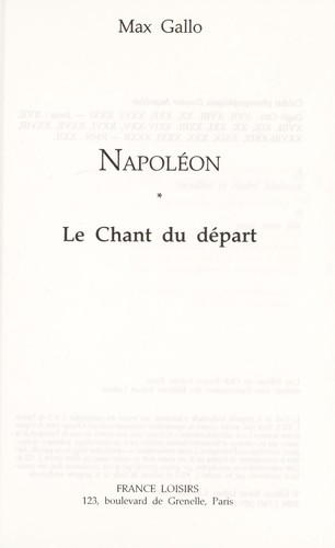 Le chant du depart