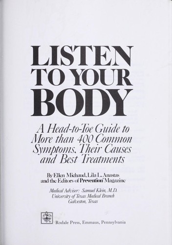 Listen to your body