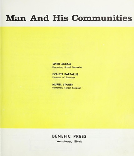 Man and his communities