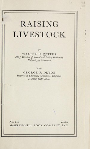 Raising livestock