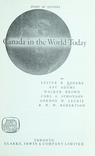 Canada in the world today