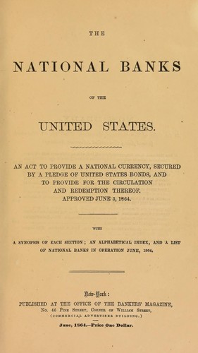 The national banks of the United States