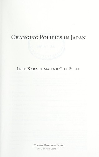 Changing politics in Japan