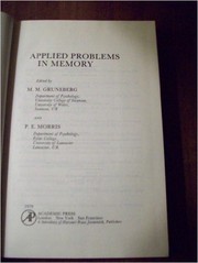 Applied problems in memory