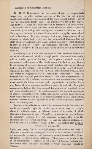[Discussion on alimentary toxaemia]