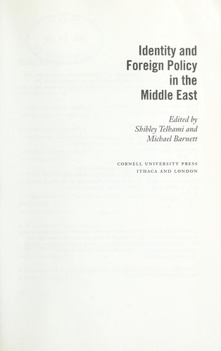 Identity and foreign policy in the Middle East