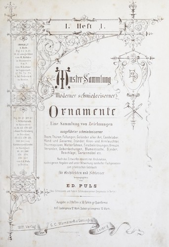 Muster-Sammlung moderner schmiedeeiserner Ornamente