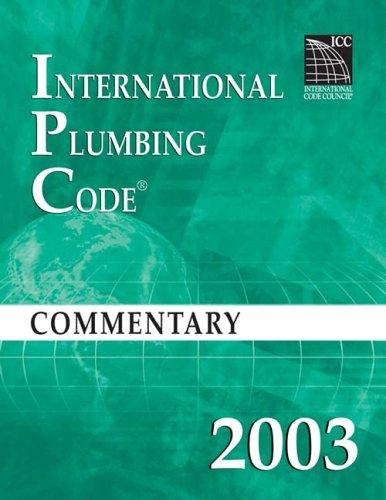 2003 International Plumbing Code Commentary