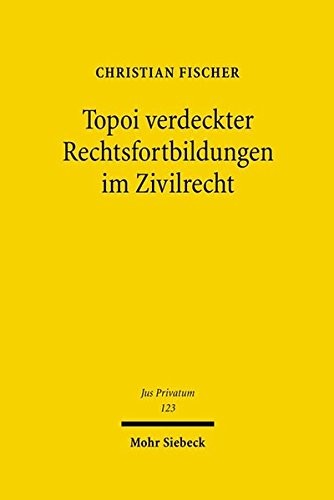 Topoi Verdeckter Rechtsfortbildungen Im Zivilrecht (Jus Privatum) (German Edition)