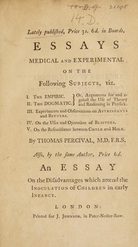Experiments and observations on water, particularly on the hard pump water of Manchester