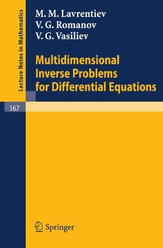 Multidimensional inverse problems for differential equations