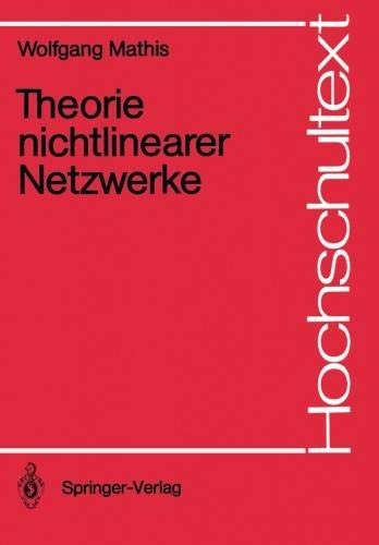 Theorie nichtlinearer Netzwerke (Hochschultext) (German Edition)