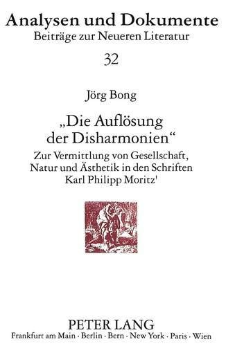 Die Auflösung der Disharmonien