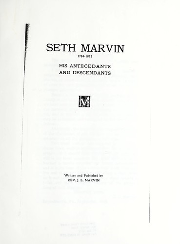 Seth Marvin, 1794-1872