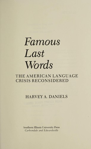 Famous last words