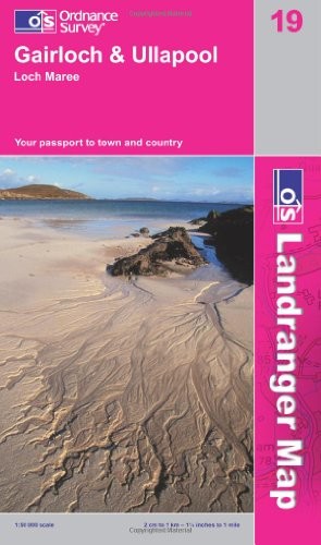 LR019 Gairloch and Ullapool, Loch Maree (Landranger Maps) (OS Landranger Map)