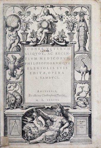 Icones veterum aliquot, ac recentium medicorum, philosophorumque elegiolis suis editae