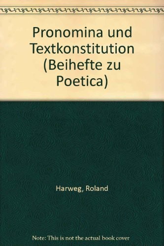 Pronomina und Textkonstitution