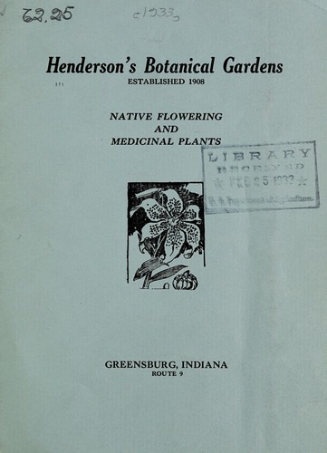 Native flowering and medicinal plants