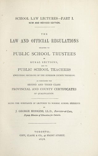School law lectures
