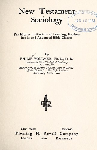 New Testament sociology