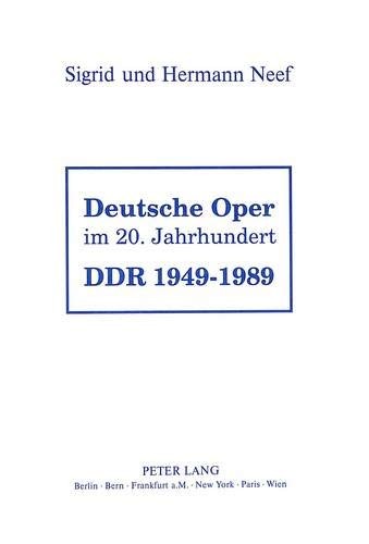 Deutsche Oper im 20. Jahrhundert