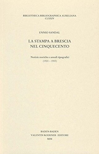La stampa a Brescia nel Cinquecento