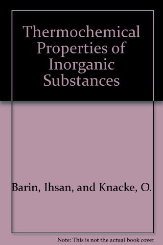 Thermochemical properties of inorganic substances