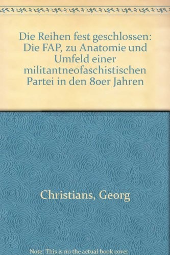 Die Reihen fest geschlossen
