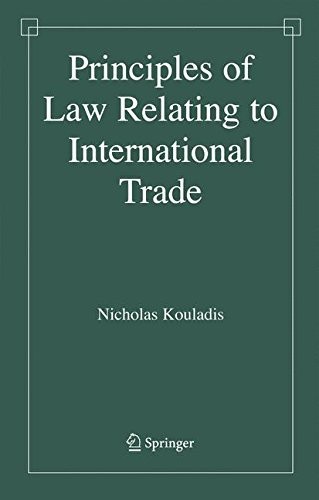 Principles of Law Relating to International Trade