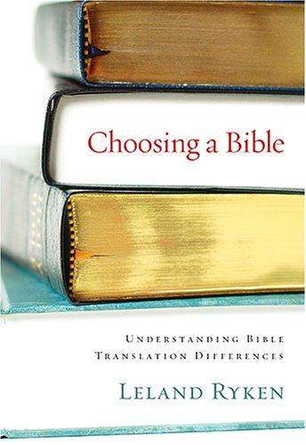 Choosing a Bible