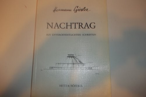 Nachtrag - Aus Unveröffentlichten Briefen Und Schriften