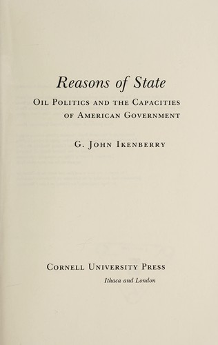 Reasons of state