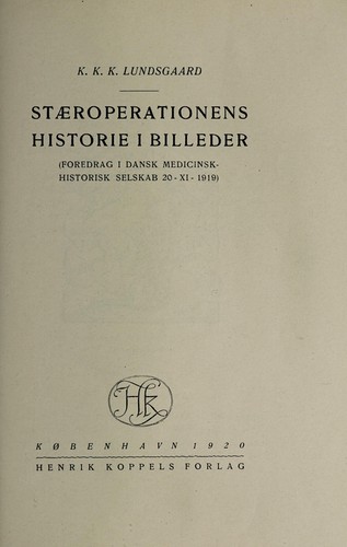 Staeroperationens Historie i Billeder
