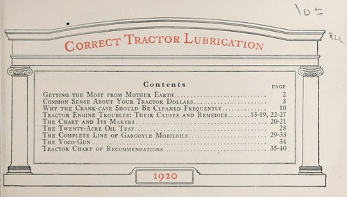Correct lubrication for tractors