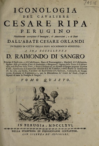 Iconologia del cavaliere Cesare Ripa, perugino