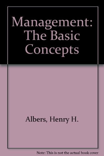 Management: The Basic Concepts